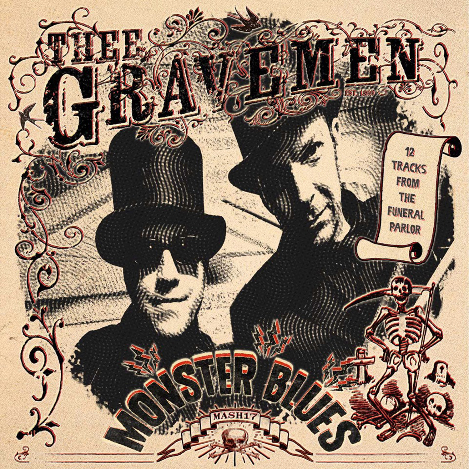Thee Gravemen - Monster Blues (red) - LP