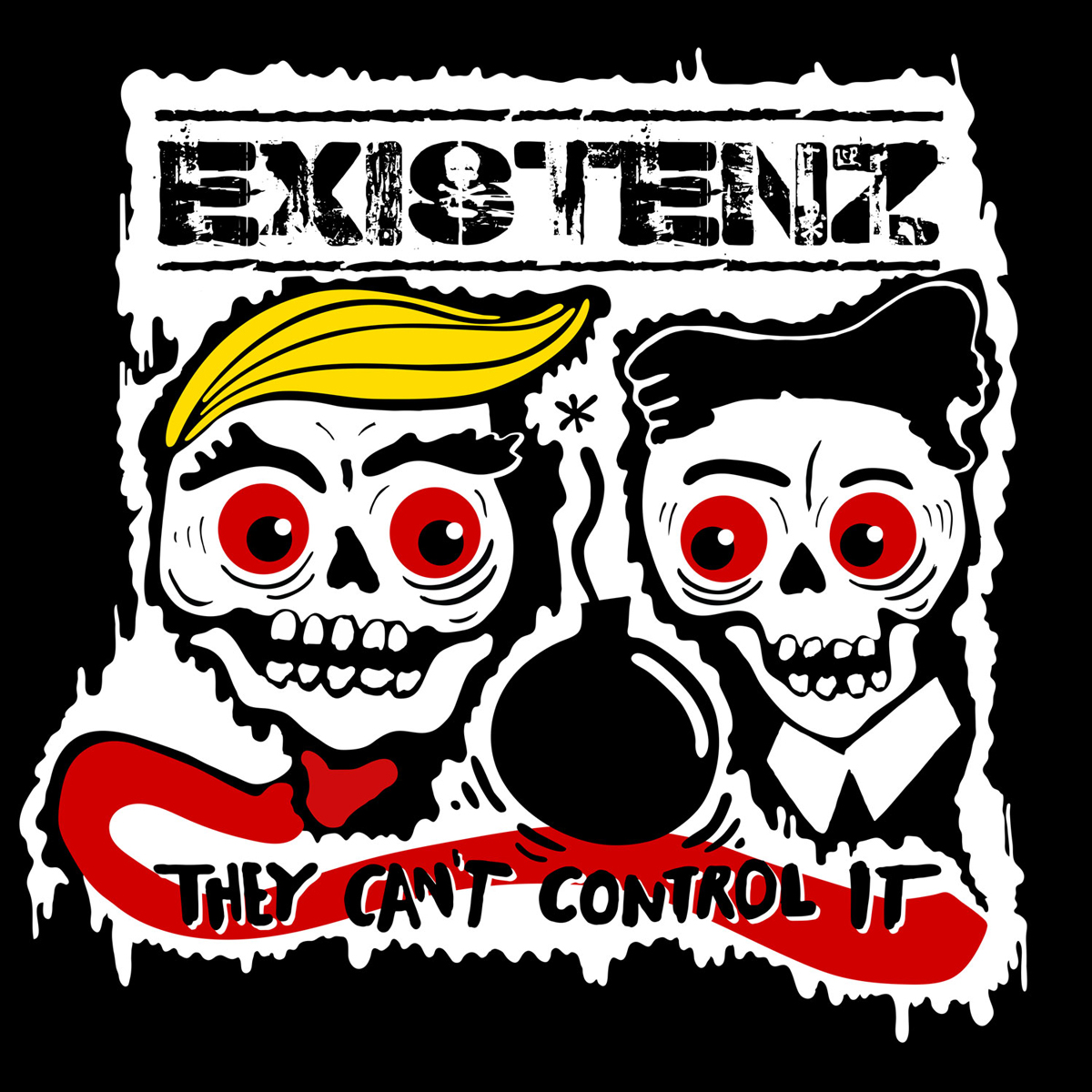 Existenz/The Nilz - They Cant Control It (Orange Vinyl) SIGNED - 12´
