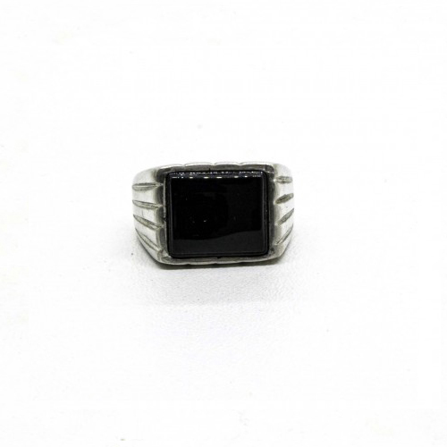 Black Pearl Creations - Onyx Pewter Ring