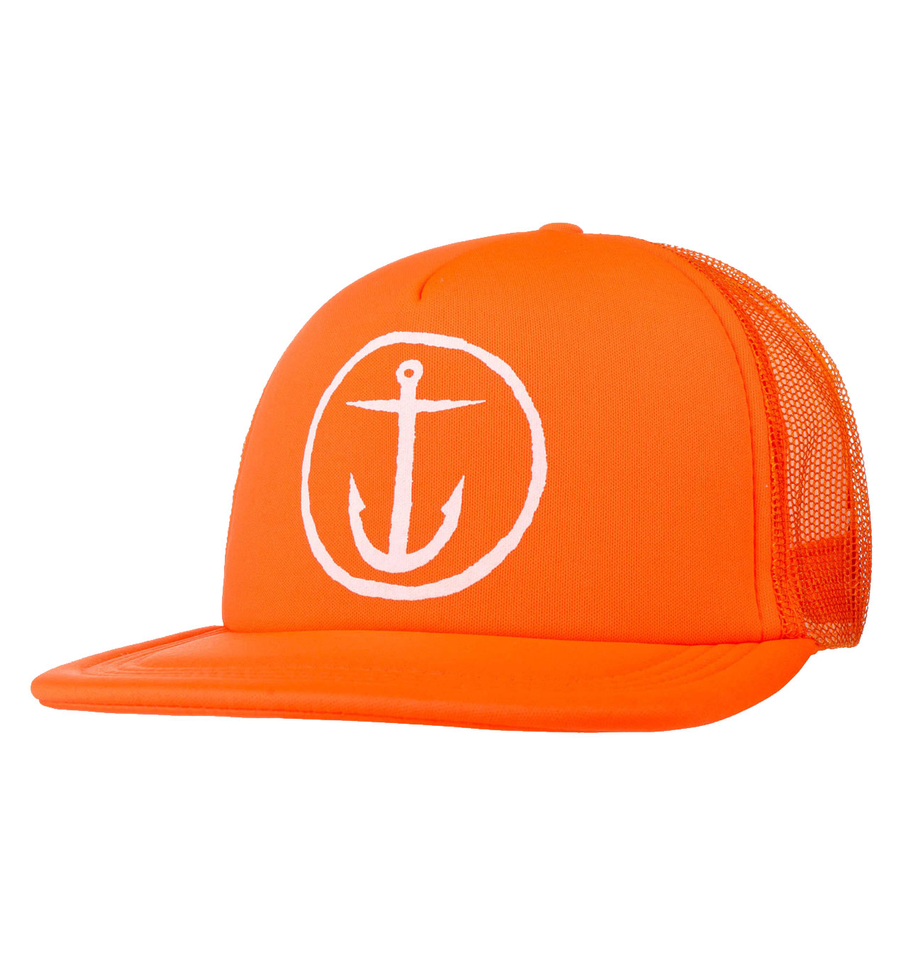 Captain Fin - OG Anchor Trucker Hat - Orange