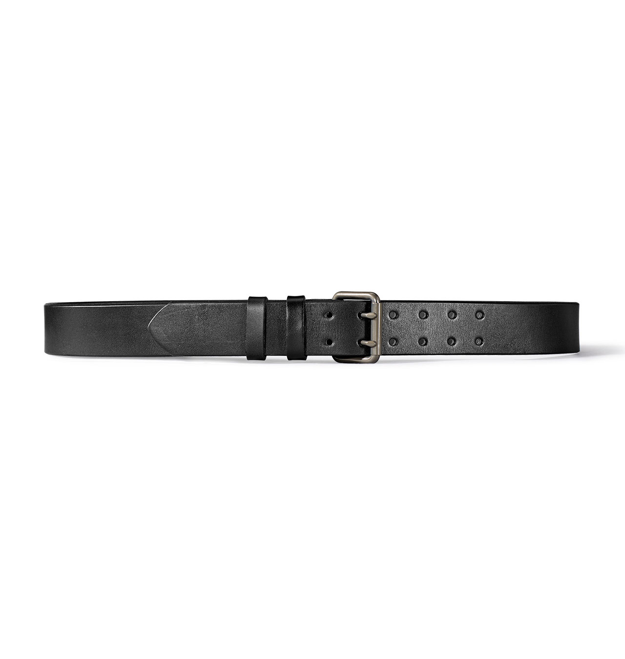 Filson - Bridle Leather Double Prong Belt - Black