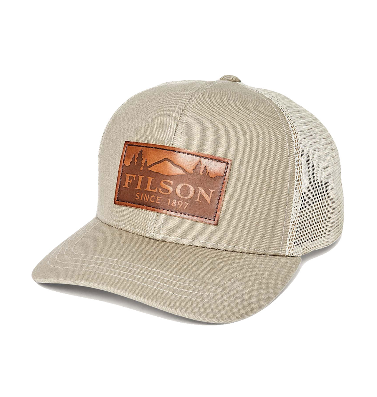 Filson - Dry Tin Cloth Logger Mesh Cap - Gray Khaki