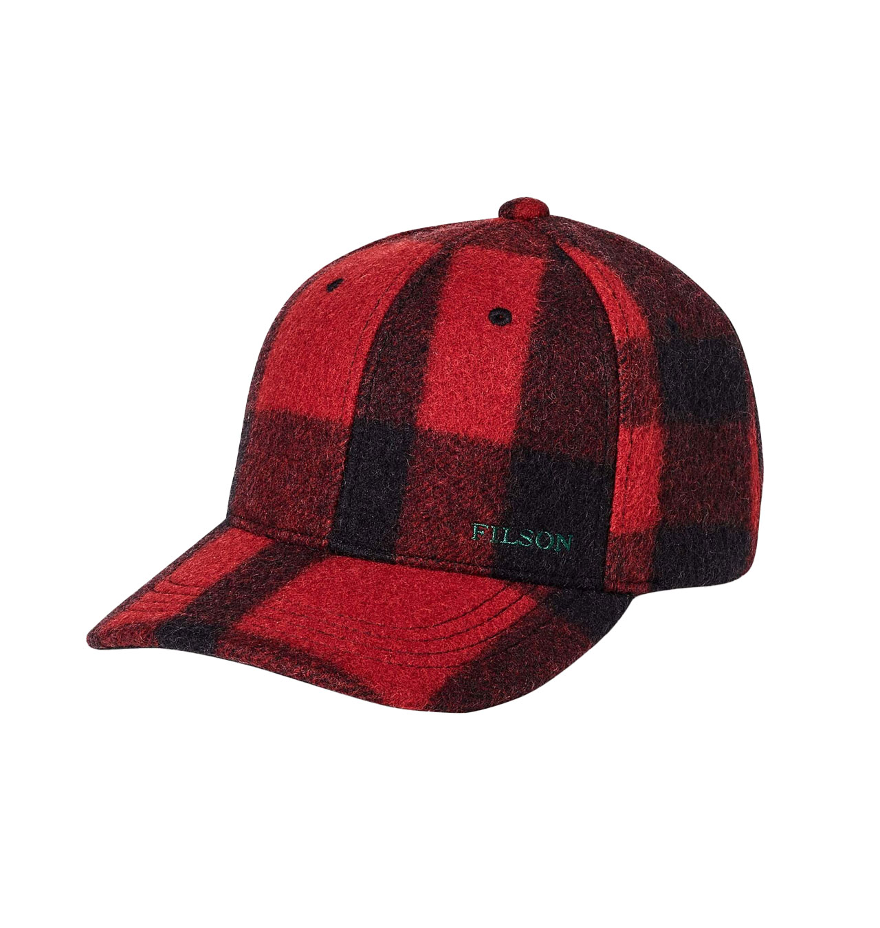 Filson---Wool-Logger-Cap---Red-Black-Heritage