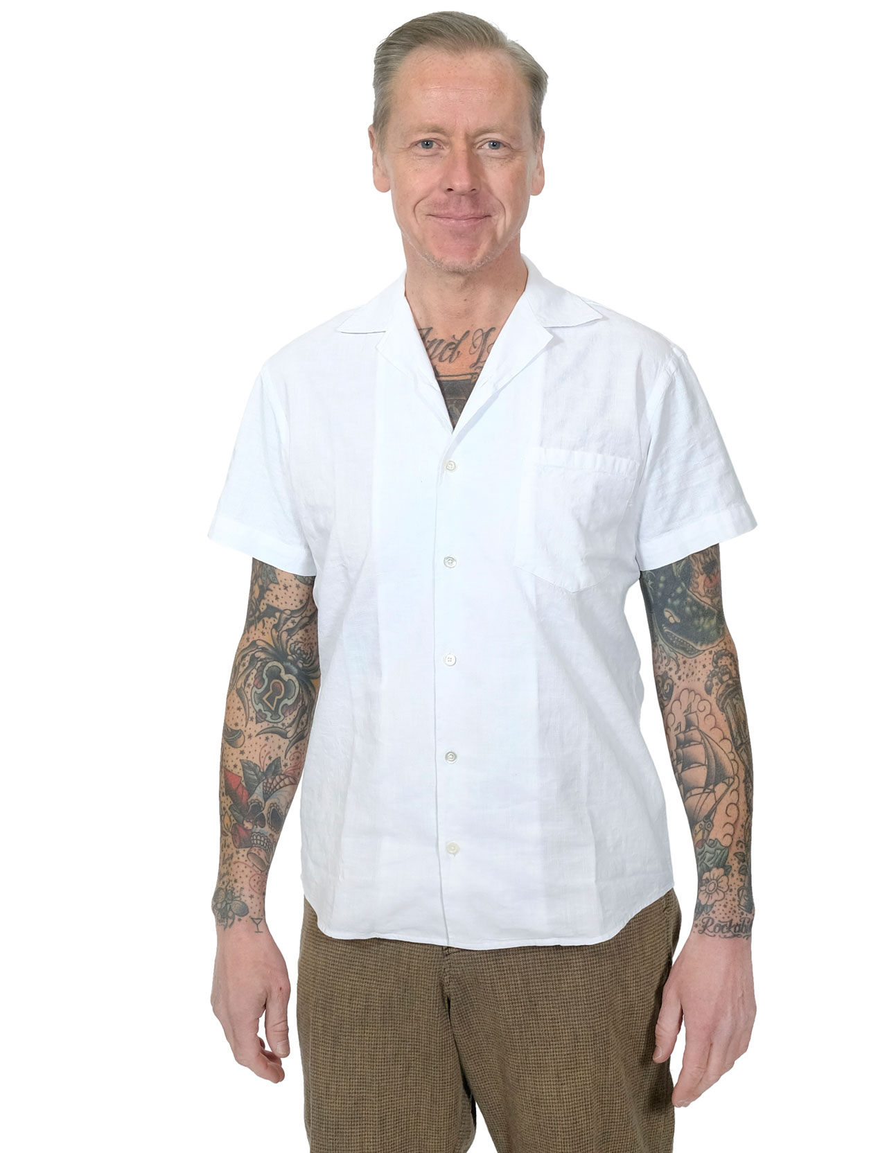 Hansen - Jonny Short Sleeve Shirt - White