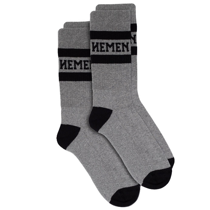 Hemen Biarritz - 2X Pack Sport Socks - Heather Grey/Black