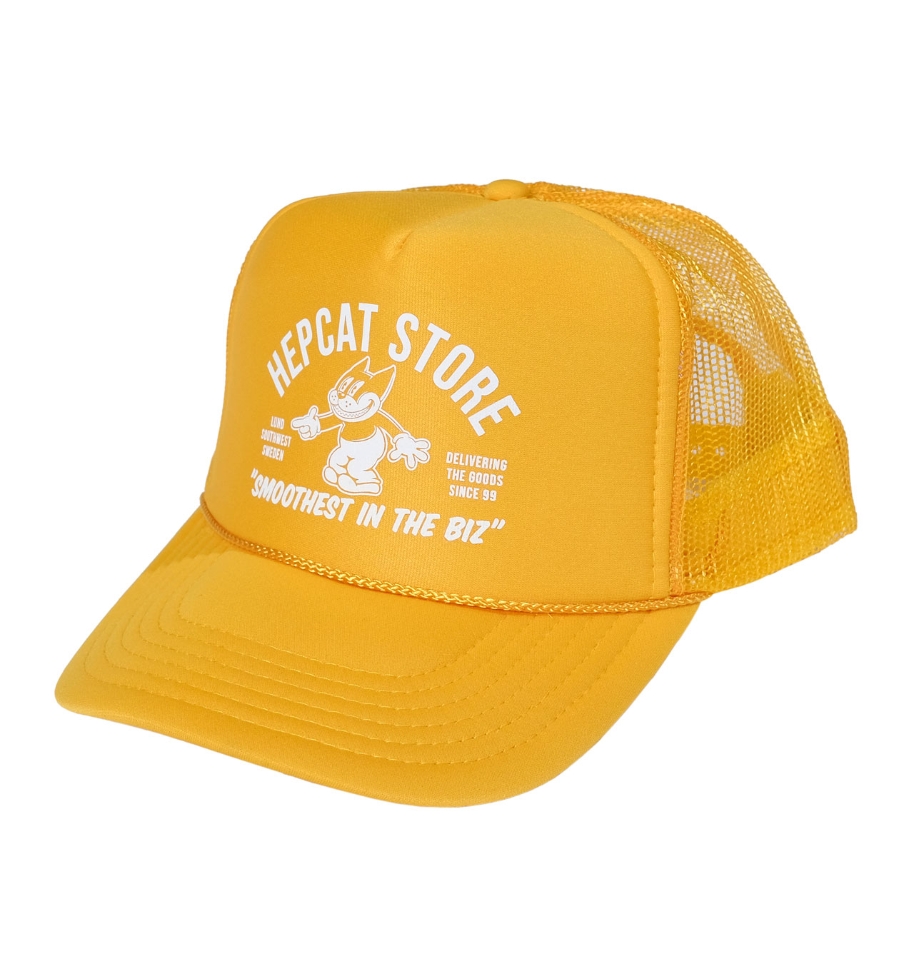 HepCat - Smoothest In The Bizz Trucker Cap - Gold