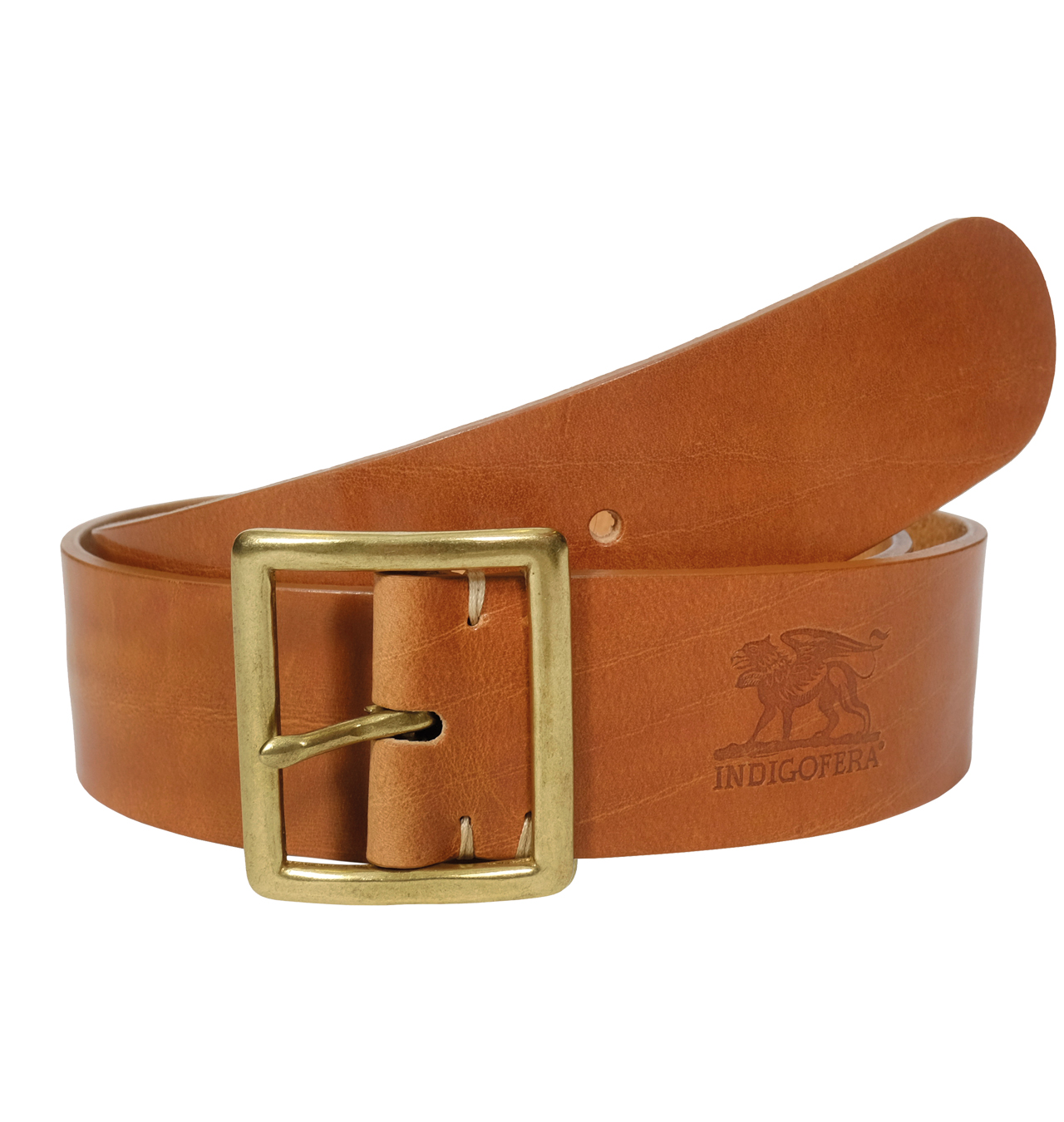 Indigofera - Levon Leather Belt - Light Brown