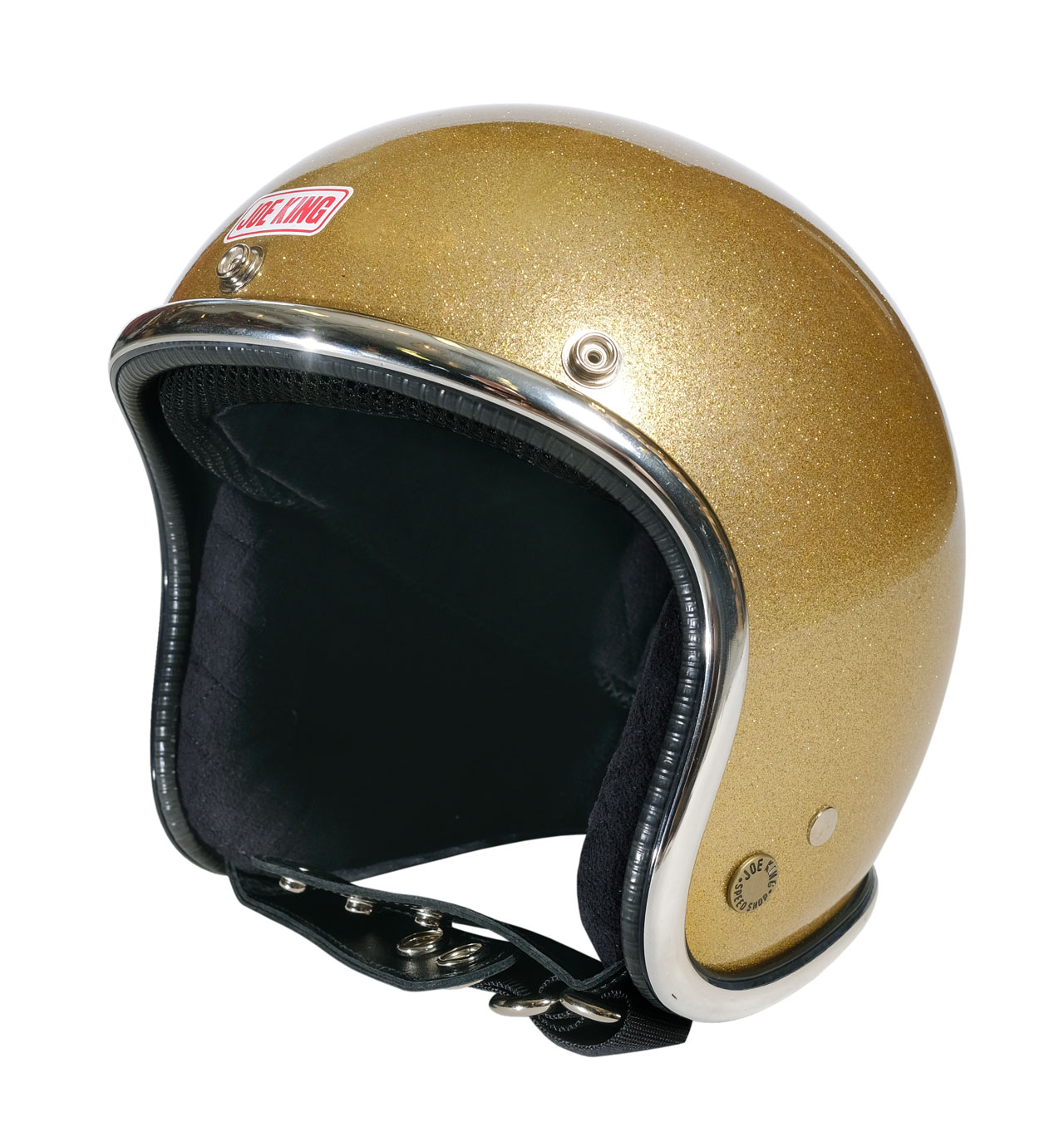 Joe King - JK400 Gold Flake Helmet