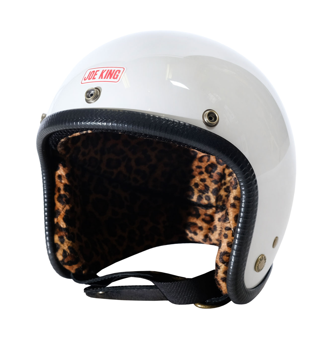 Joe-King---JK400-Helmet-Gloss-White-Leopard---Black-Trim