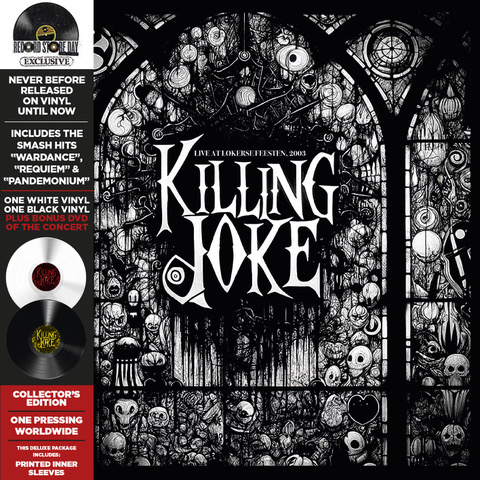 Killing-Joke---Live-at-Lokerse-Feesten-(RSD2024)(White---Black-Vinyl)---3-x-LP
