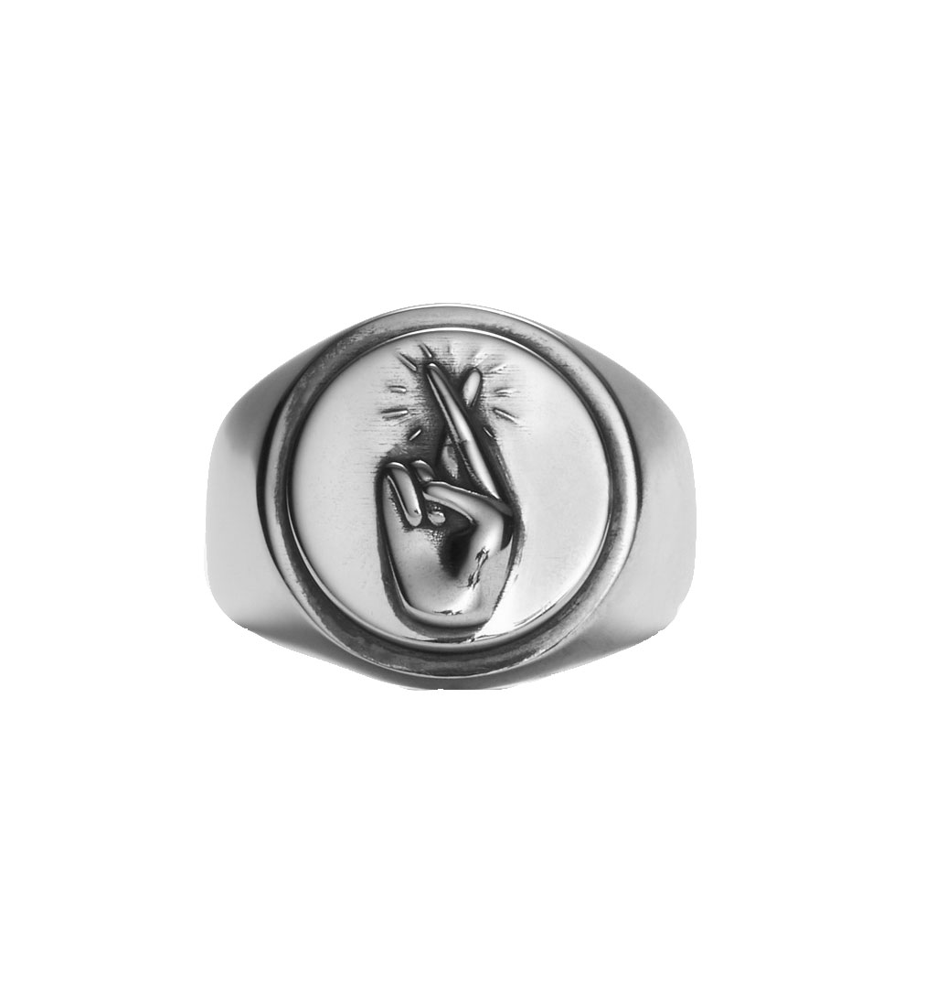 O.P-Jewellery---Fingers-Crossed-Signet-Ring---Silver-1234