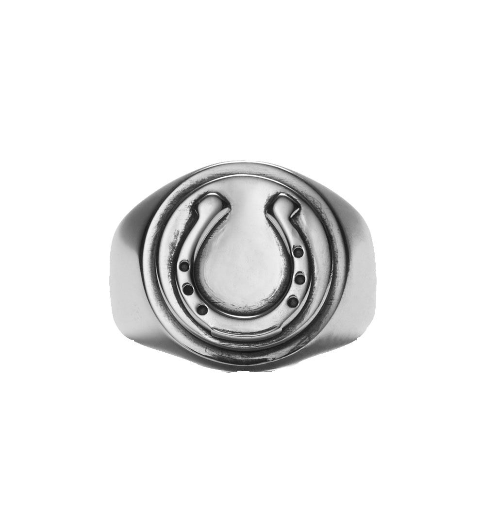 O.P Jewellery - Horseshoe Signet Ring - Silver