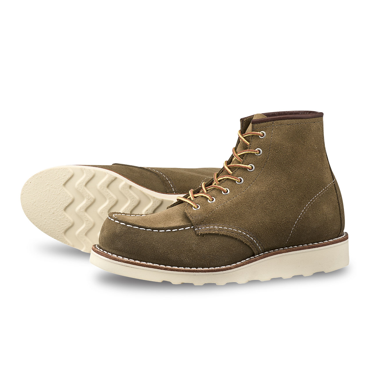 Red Wing Shoes Woman 3377 6-Inch Moc Toe - Olive Mohave