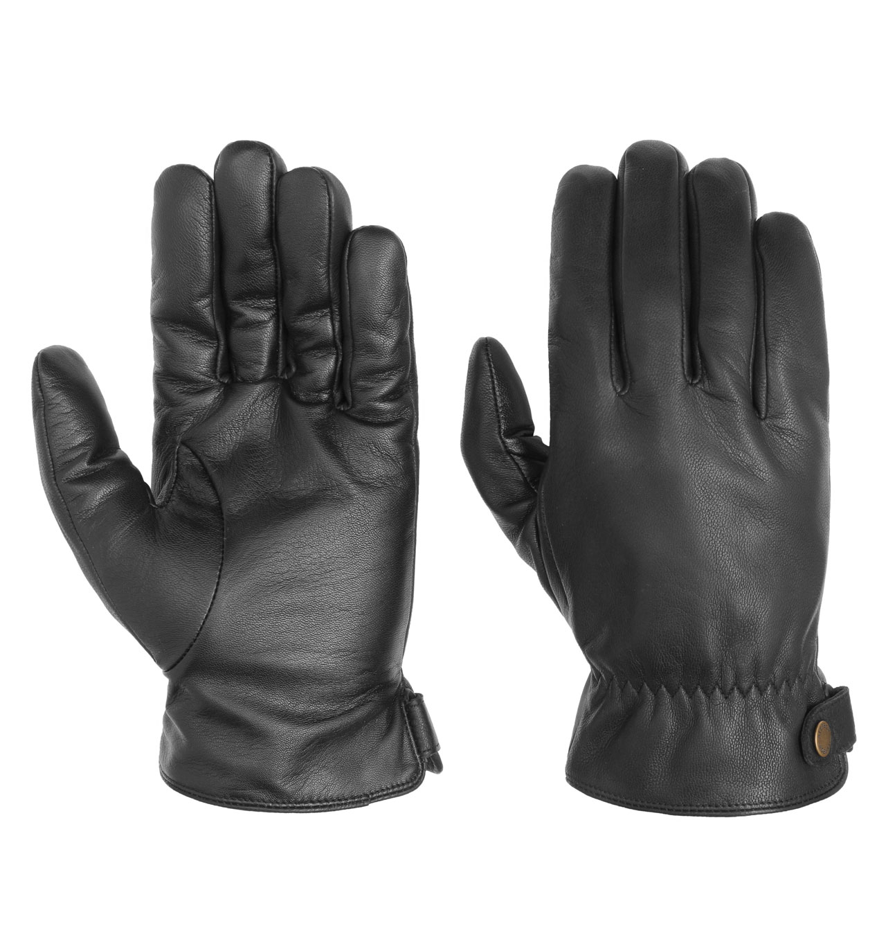 Stetson - Conductive Leather Gloves - Black