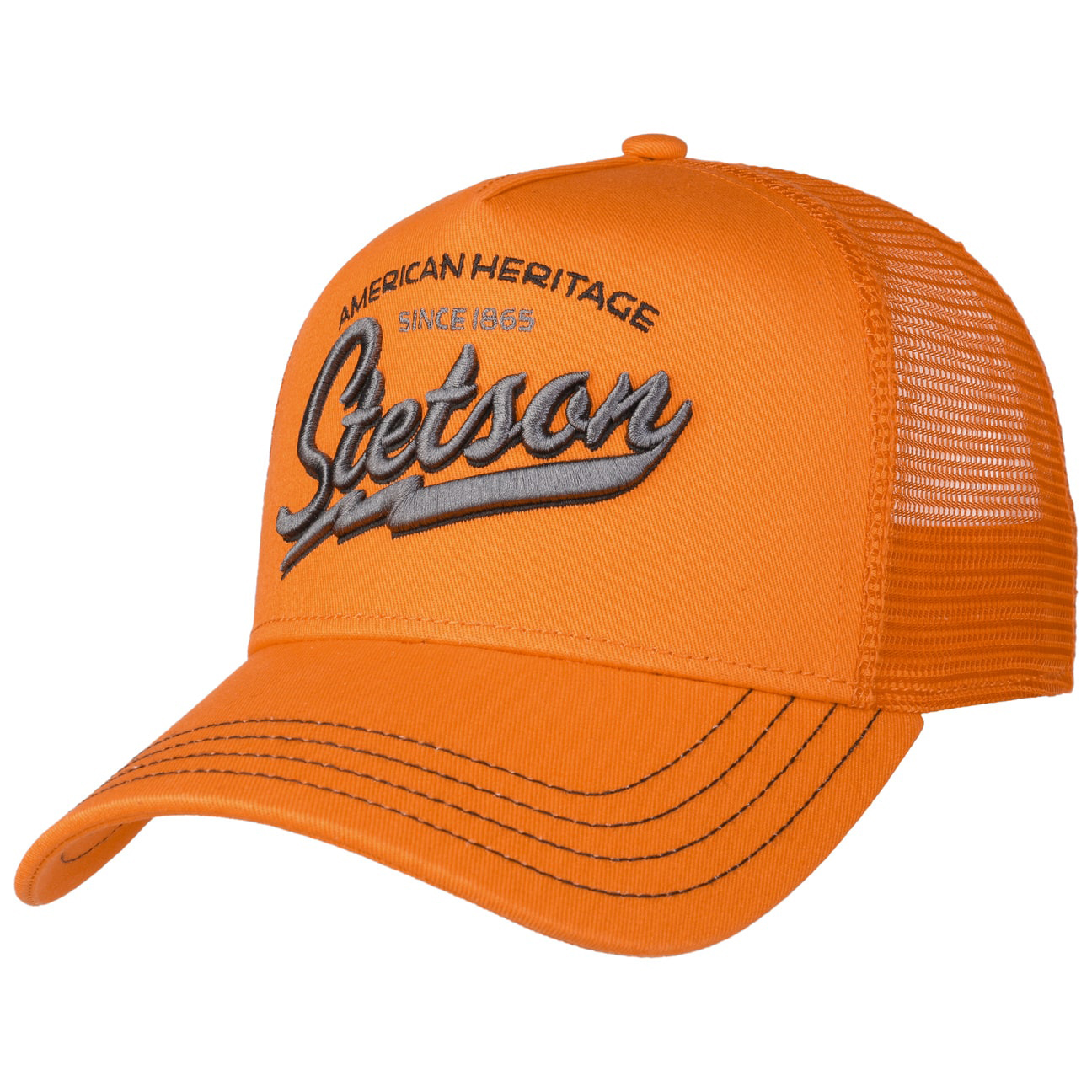 Stetson - Since 1865 Trucker Cap - Flame Orange