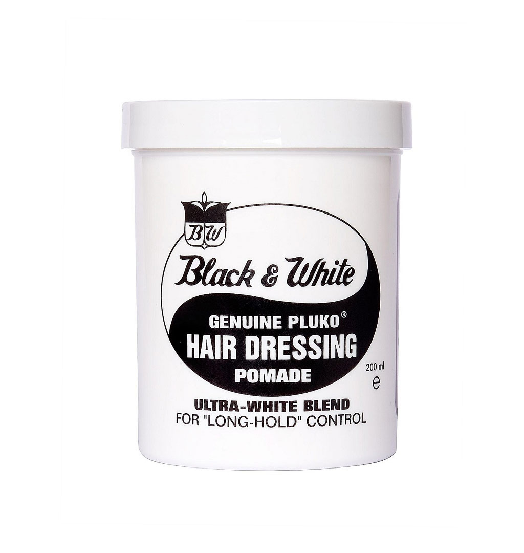 Black & White Genuine Pluko Hair Dressing Pomade - Large