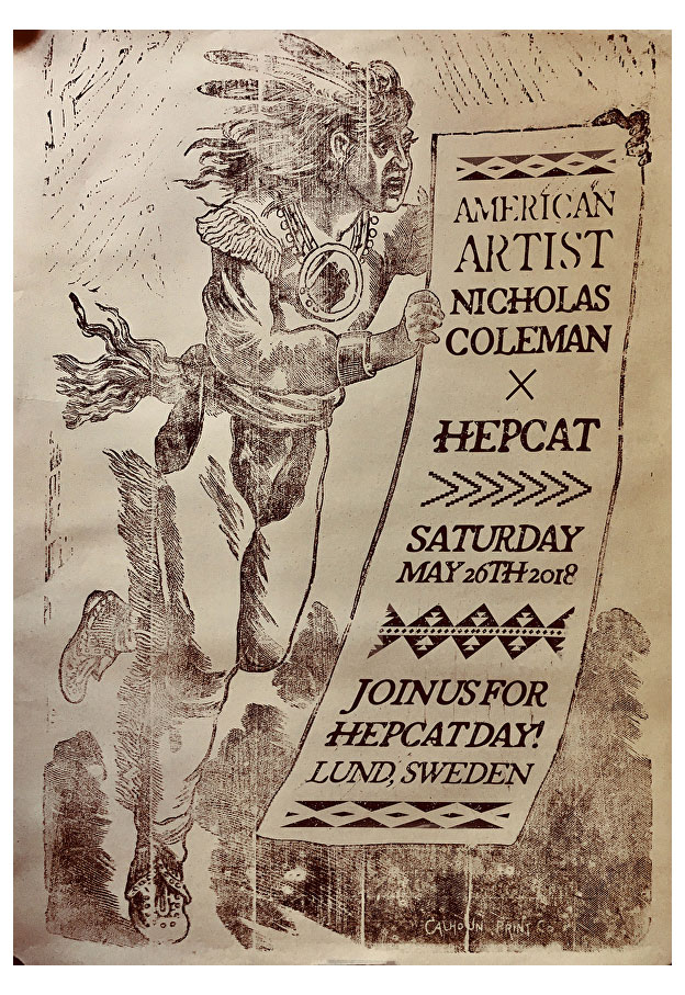 Nicholas Coleman X HepCat Day 2018 Poster (Signed)