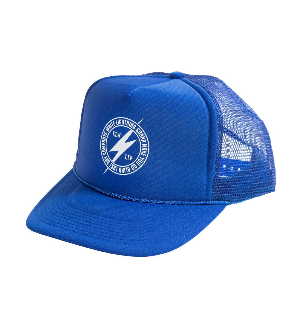 LDC - White Lightning Trucker Hat - Blue