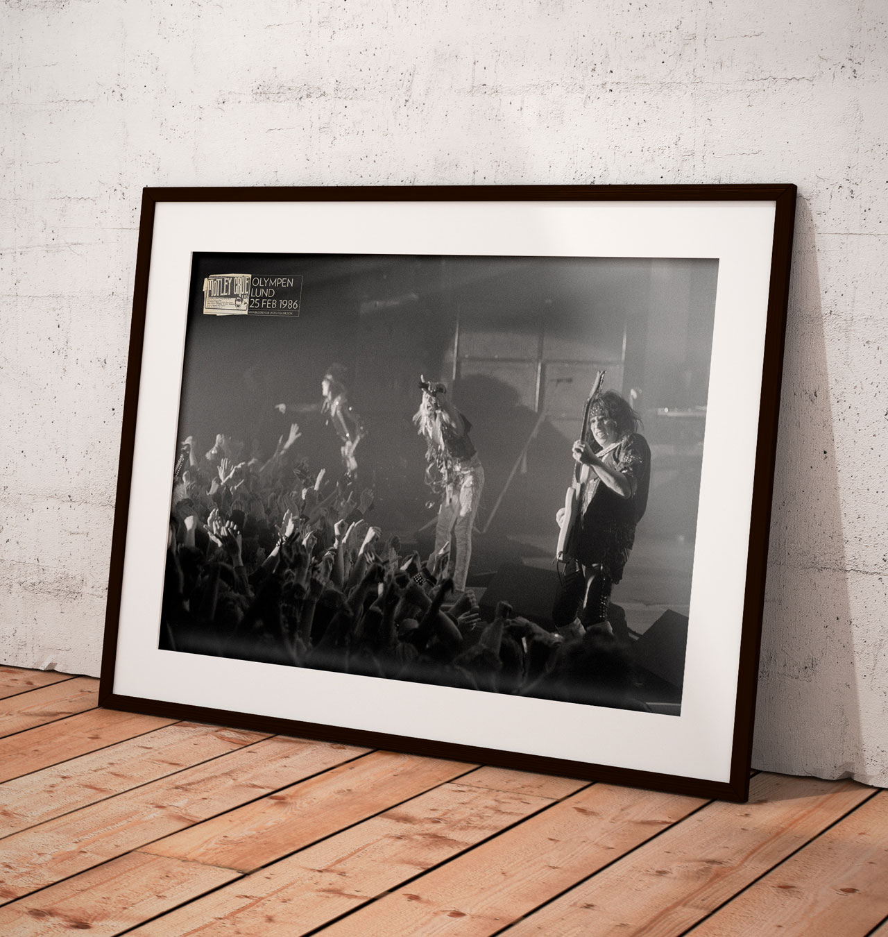 Photo Print - Mötley Crüe at the Olympen February 25, 1986. ´Theater of Pain´ T
