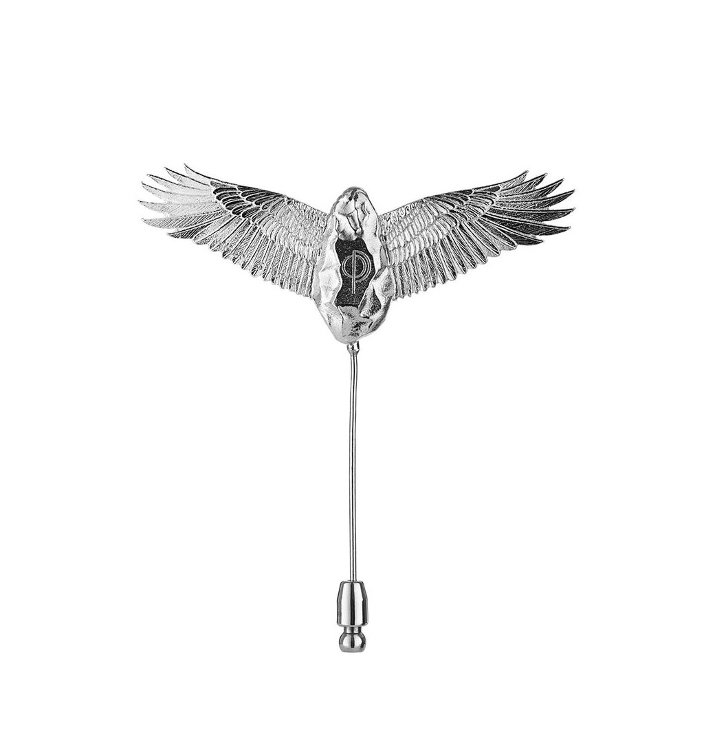 O.P Jewellery - Flying Stone Broche - Silver