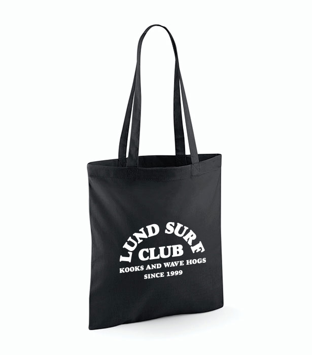  Lund Surf Club - Kooks And Wave Hogs Tote Bag - Black