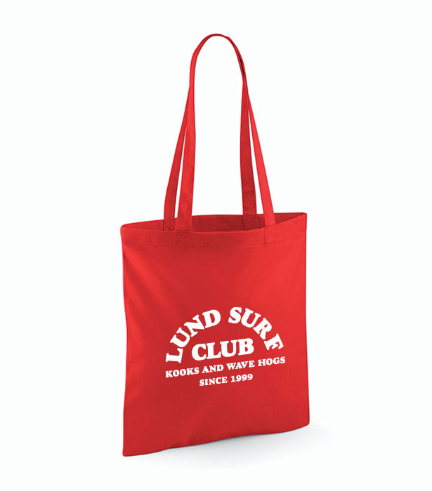  Lund Surf Club - Kooks And Wave Hogs Tote Bag - Red
