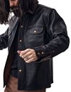 Indigofera - Copeland Teacore Leather Shirt - Black