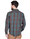 Indigofera - Norris Flannel Shirt - Petrol/Brown