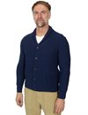 Maglificio GRP - TEC 7.01 Shawl Collar Merino Wool Cardigan - Light Blue