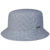 Stetson - Herringbone Cotton Bucket Hat - Blue