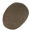Stetson - Kent Striped Linen Flat Cap - Brown