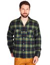 Stevenson Overall Co. - Highroller Plaid Shirt - Green x Dark Green