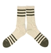 The Ampal Creative - Heather Stripes Socks - Cream/Olive