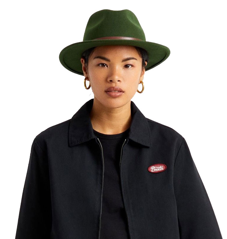Brixton - Messer Fedora Hat - Moss
