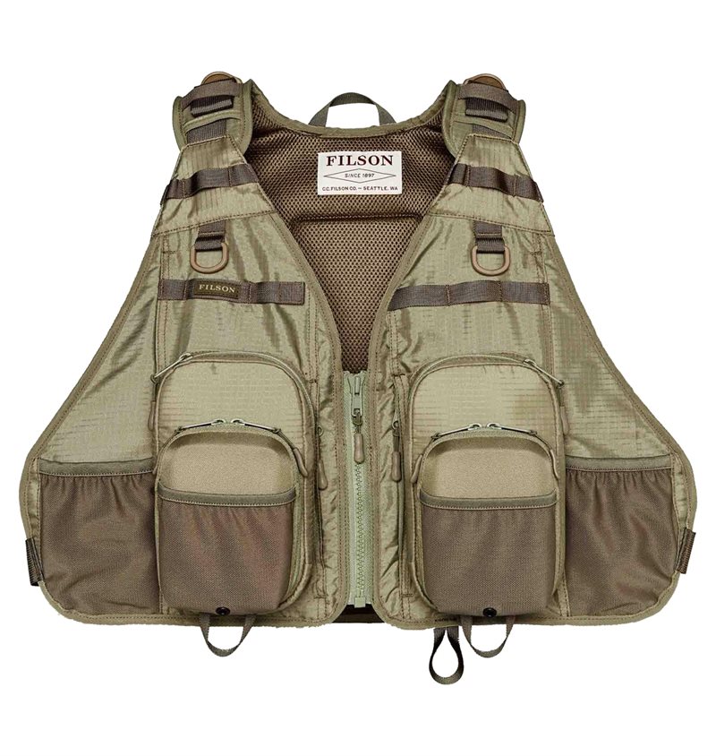 Filson Fly Fishing Guide Vest Vintage Olive Sverige