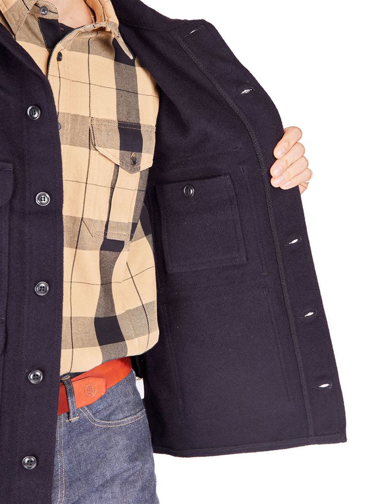 ジャケット・アウター COMOLI 14AW MACKINAW COAT NAVY The Mackinaw Hunting Coat | Stormy Kromer®