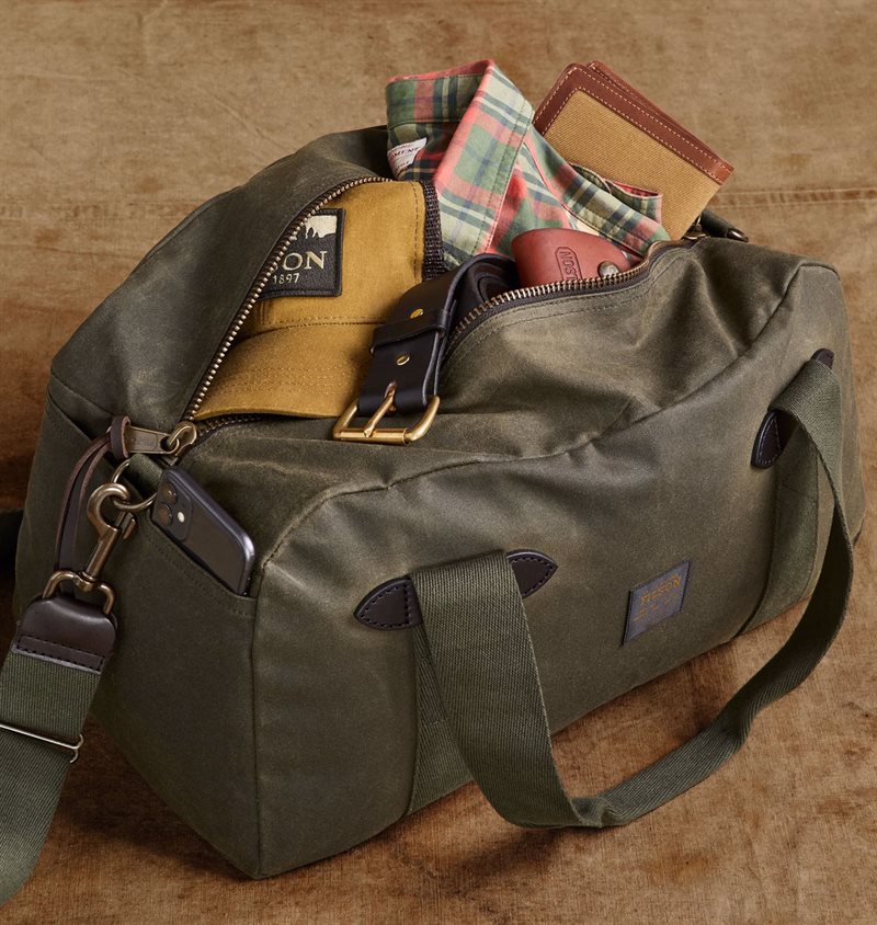 バッグ FILSON Tin Cloth Small Duffle Bag Filson - Small Tin Cloth Duffle Bag - Otter Green