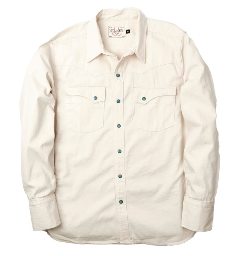 Freenote Cloth - Calico Western Denim Shirt - Albatross Denim