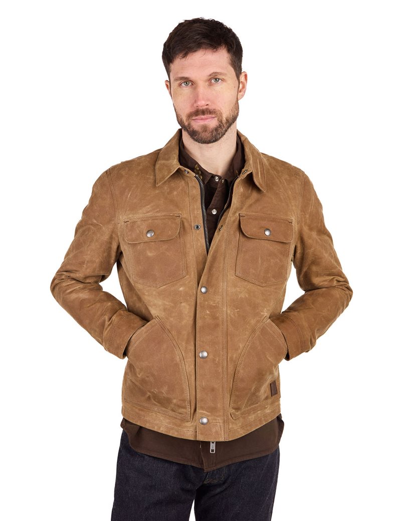 Iron & Resin - Cruiser Waxed Jacket Raymond Canvas - Field Tan