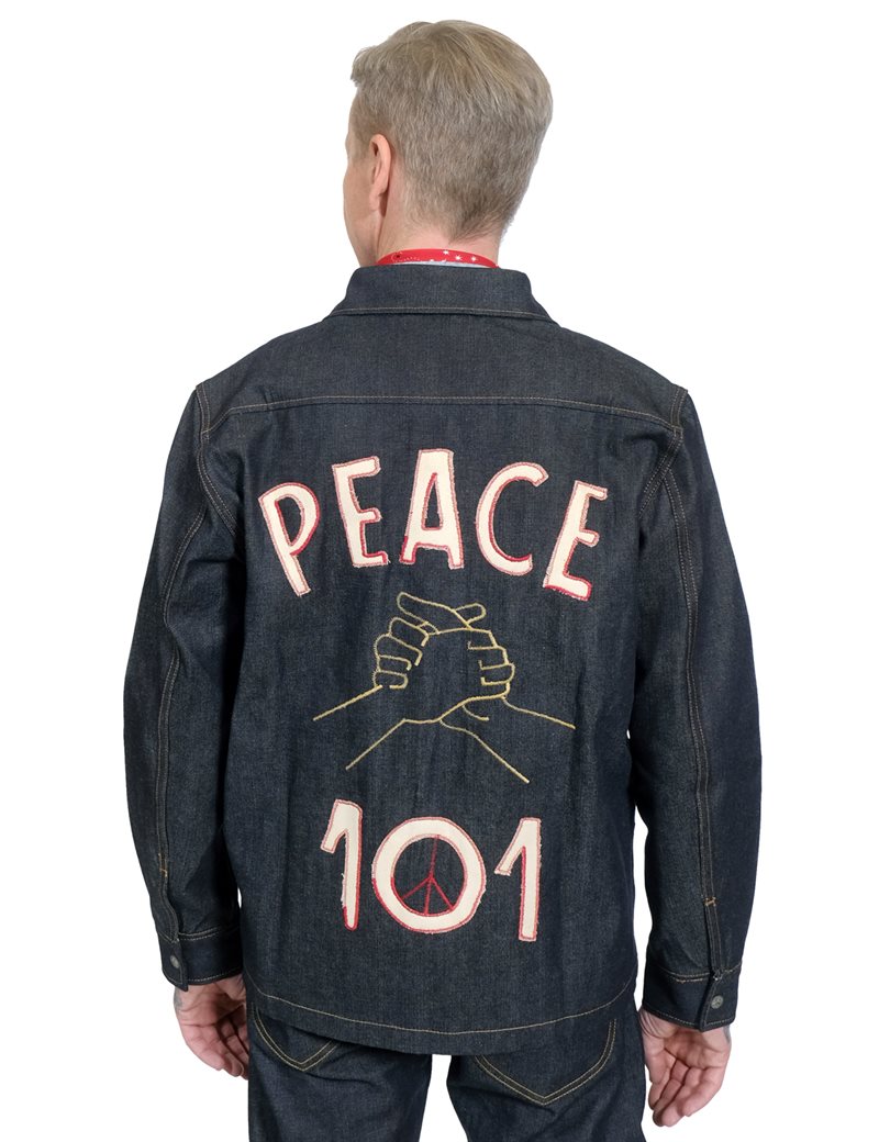 Lee - 101 Denim Overshirt in Dry Indigo - 11.5 oz