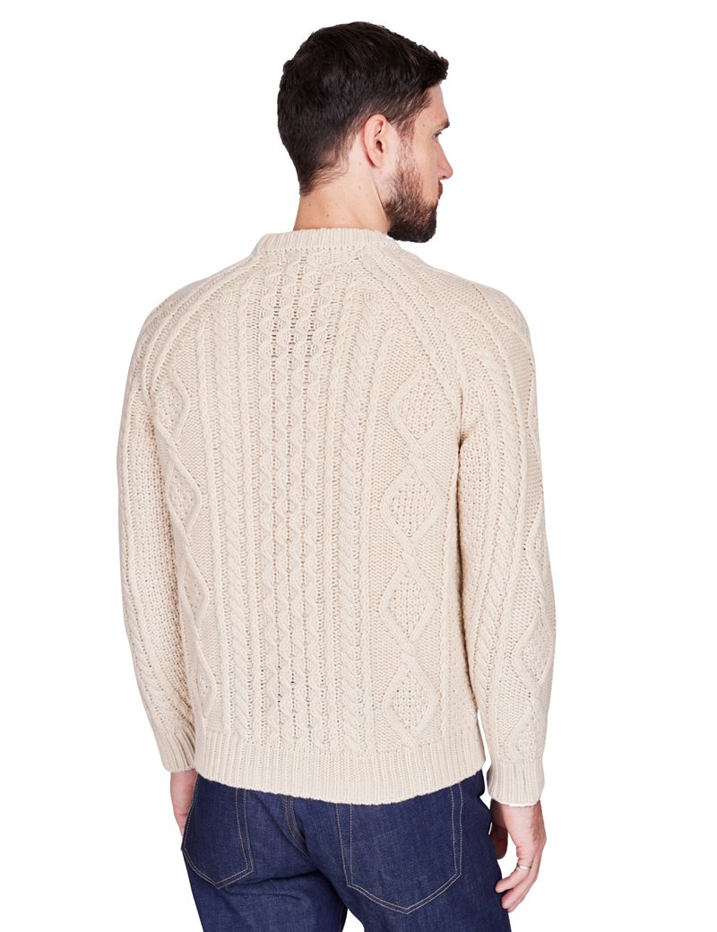 Maglificio GRP x Casa-Isaac Steven Merino Cashmere Blend Rope Crew N