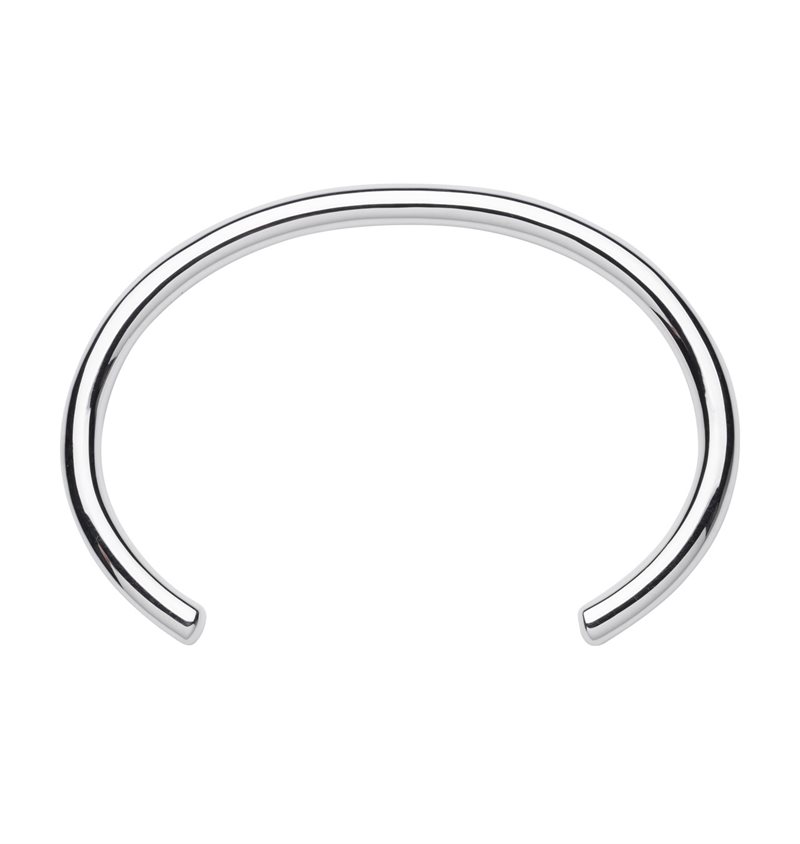 O.P Jewellery Blank Bangle Silver