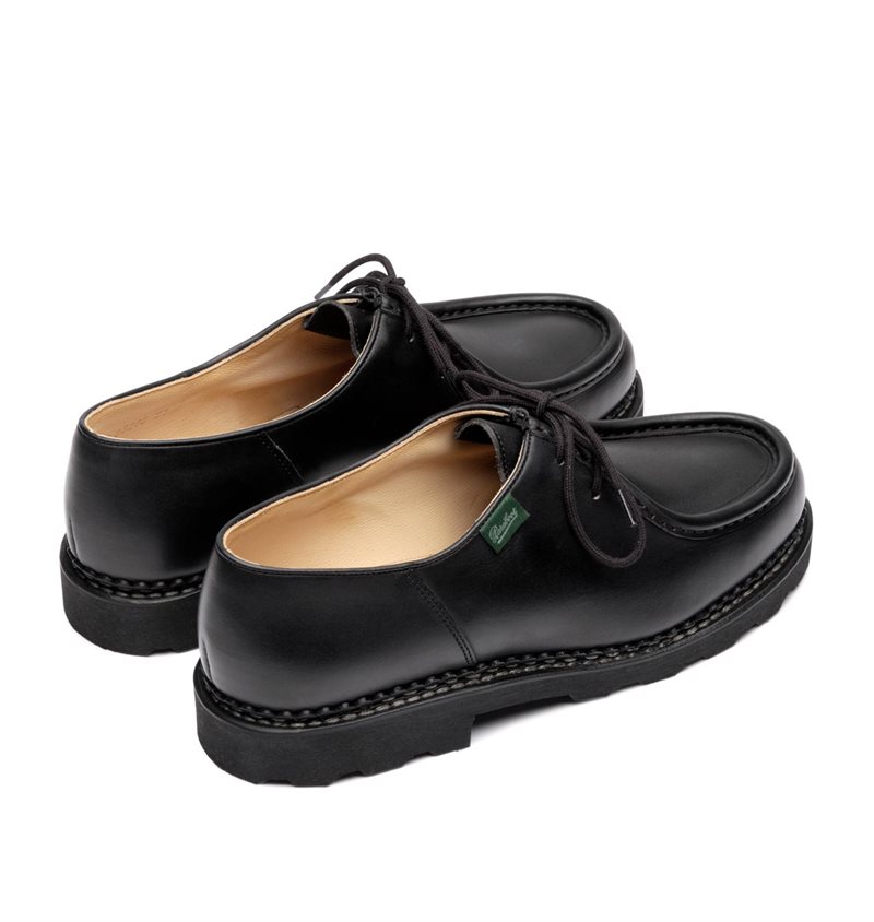 Paraboot Michael Lisse Noir | Handcrafted Tyrolean Shoe