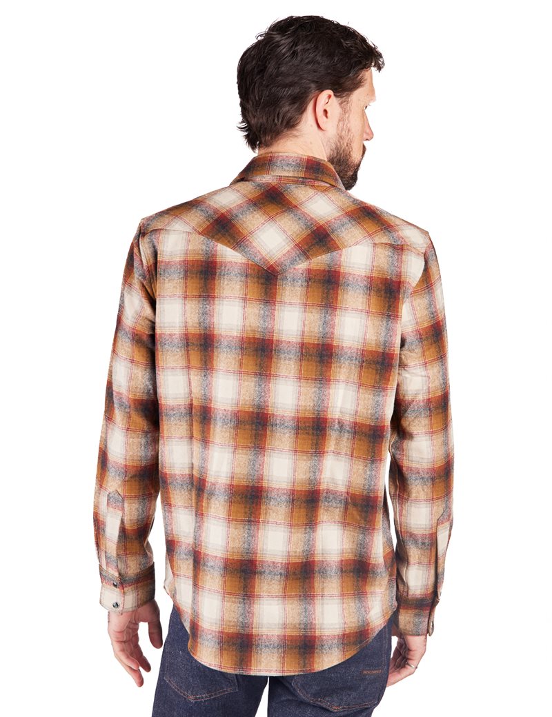 Pendleton - Western Wool Canyon Shirt - Copper/Brown Ombre