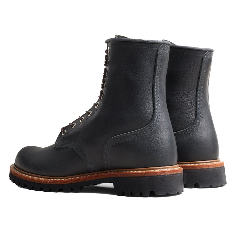 Red Wing Shoes 4501 8-inch Logger Boots Black Oil Slick