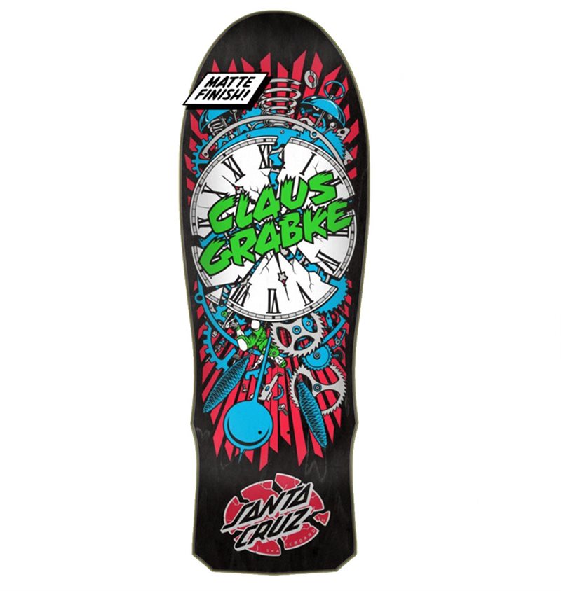 Santa Cruz - Claus Grabke Exploding Clock Reissue Skateboard Deck -1