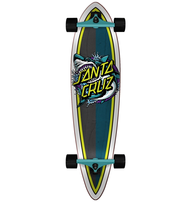 Santa Cruz Shark Dot Pintail Cruiser Longboard 9.58´´