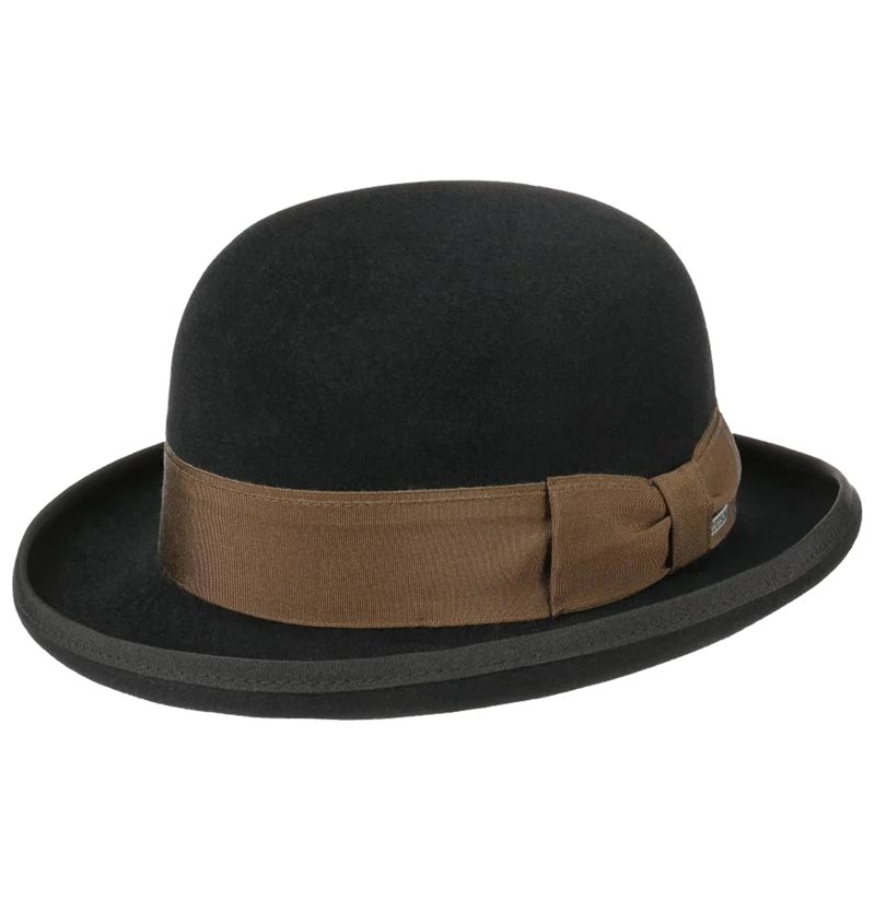 Stetson Bowler Fur Felt Hat Black1