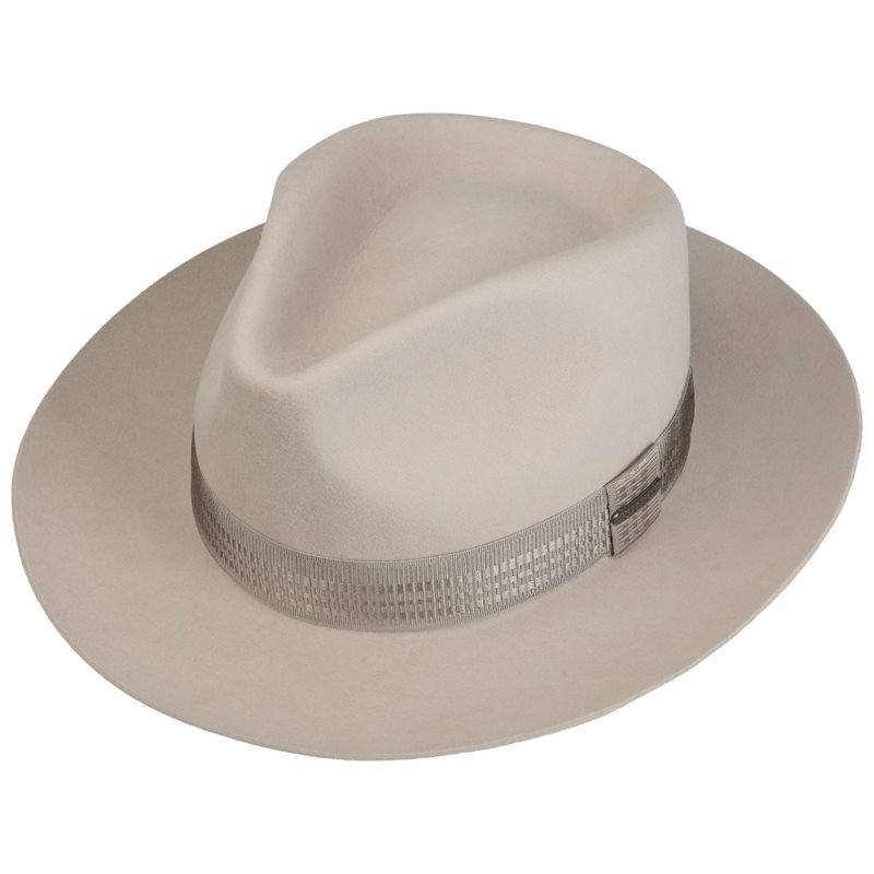 Stetson - Brascott Fedora Fur Felt Hat - Oatmeal