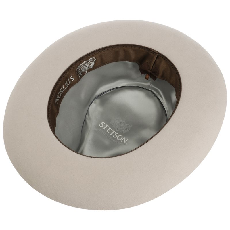 Stetson - Brascott Fedora Fur Felt Hat - Oatmeal